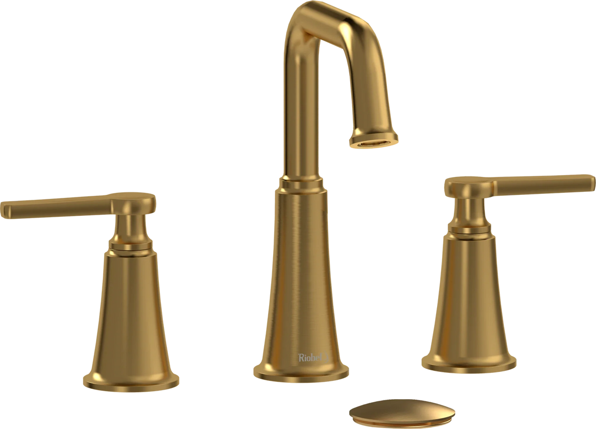 Riobel Momenti 8-Inch Widespread Bathroom Faucet with Square Spout