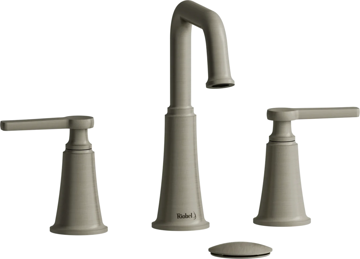 Riobel Momenti 8-Inch Widespread Bathroom Faucet with Square Spout