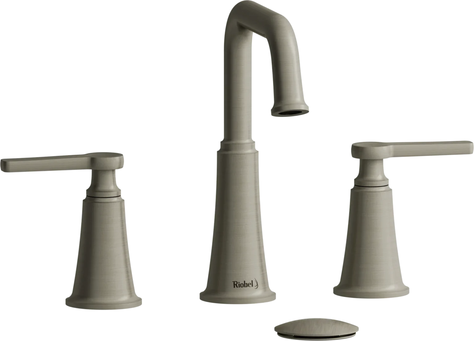 Riobel Momenti 8-Inch Widespread Bathroom Faucet with Square Spout