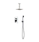 Aqua Piazza Brass Shower Set with 8″ Ceiling Mount Square Rain Shower and Handheld