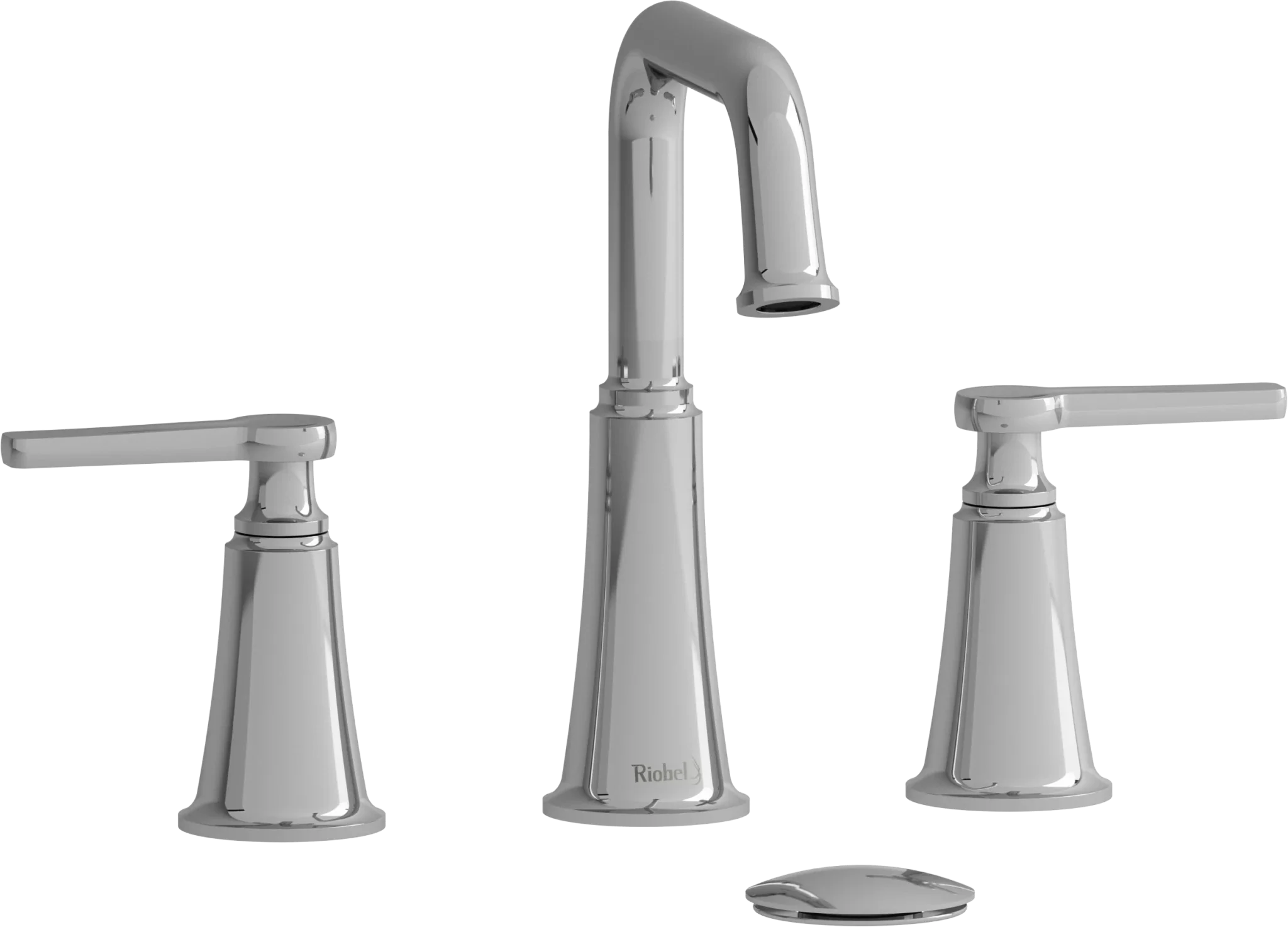 Riobel Momenti 8-Inch Widespread Bathroom Faucet with Square Spout