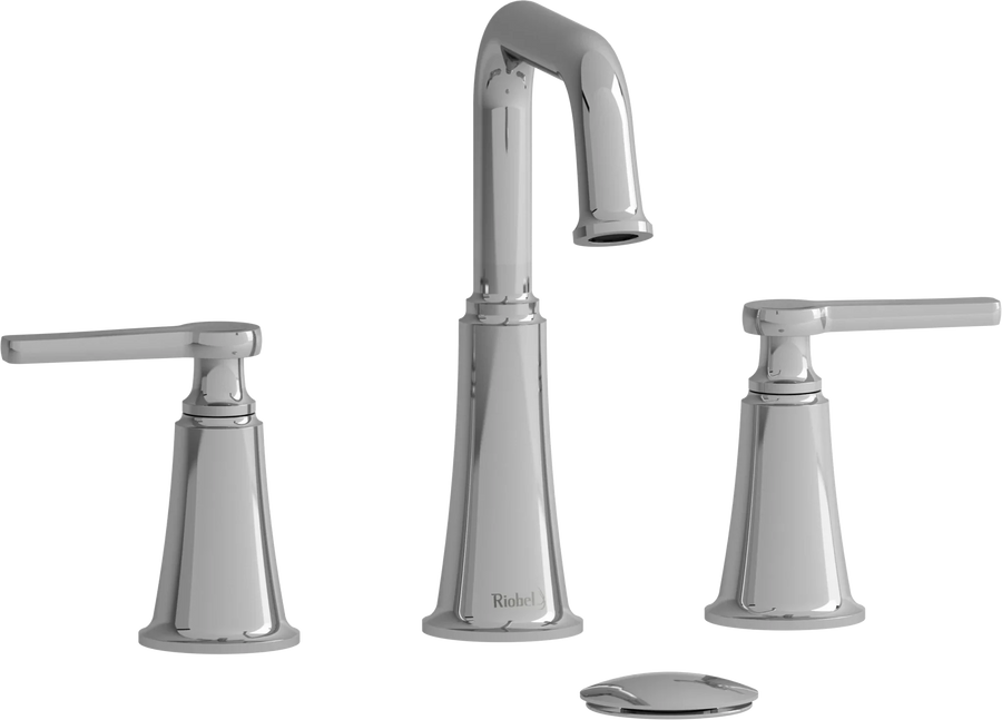Riobel Momenti 8-Inch Widespread Bathroom Faucet with Square Spout