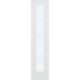 Clear Glass 18-inch x 80-inch x 1-3/8-inch 1-Panel Interior Door Primed White With Tempered Glass