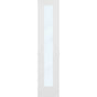 Clear Glass 18-inch x 80-inch x 1-3/8-inch 1-Panel Interior Door Primed White With Tempered Glass