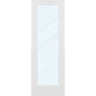 Clear Glass 28-inch x 80-inch x 1-3/8-inch 1-Panel Interior Door Primed White With Tempered Glass