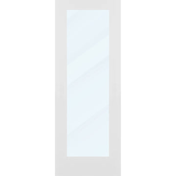 Clear Glass 30-inch x 80-inch x 1-3/8-inch 1-Panel Interior Door Primed White With Tempered Glass