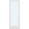 Clear Glass 30-inch x 80-inch x 1-3/8-inch 1-Panel Interior Door Primed White With Tempered Glass