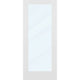 Clear Glass 34-inch x 80-inch x 1-3/8-inch 1-Panel Interior Door Primed White With Tempered Glass