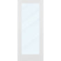 Clear Glass 34-inch x 80-inch x 1-3/8-inch 1-Panel Interior Door Primed White With Tempered Glass