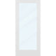 Clear Glass 36-inch x 80-inch x 1-3/8-inch 1-Panel Interior Door Primed White With Tempered Glass