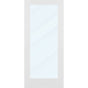Clear Glass 36-inch x 80-inch x 1-3/8-inch 1-Panel Interior Door Primed White With Tempered Glass