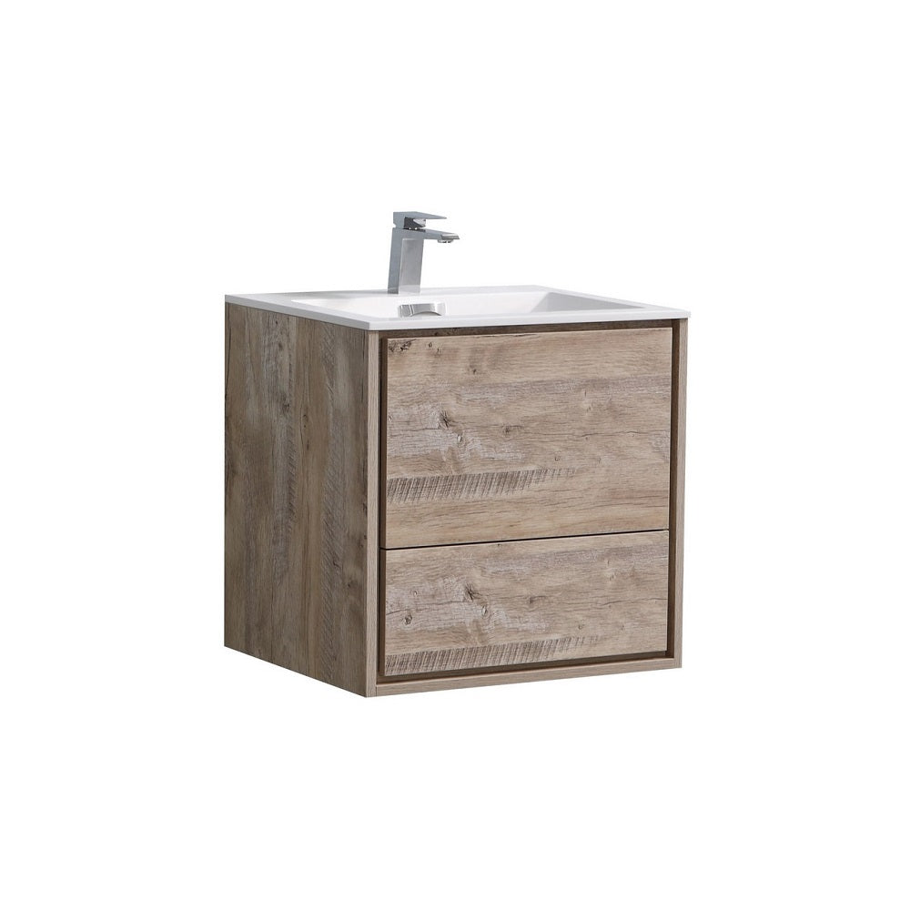 DeLusso 24" Wall Mount Modern Bathroom Vanity
