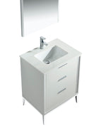 Divani 24" Gloss Vanity with Quartz Countertop