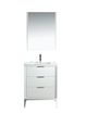 Divani 24" Gloss Vanity with Quartz Countertop