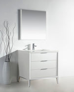 Divani 36" Gloss Vanity with Quartz Countertop