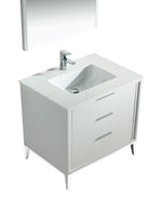 Divani 36" Gloss Vanity with Quartz Countertop