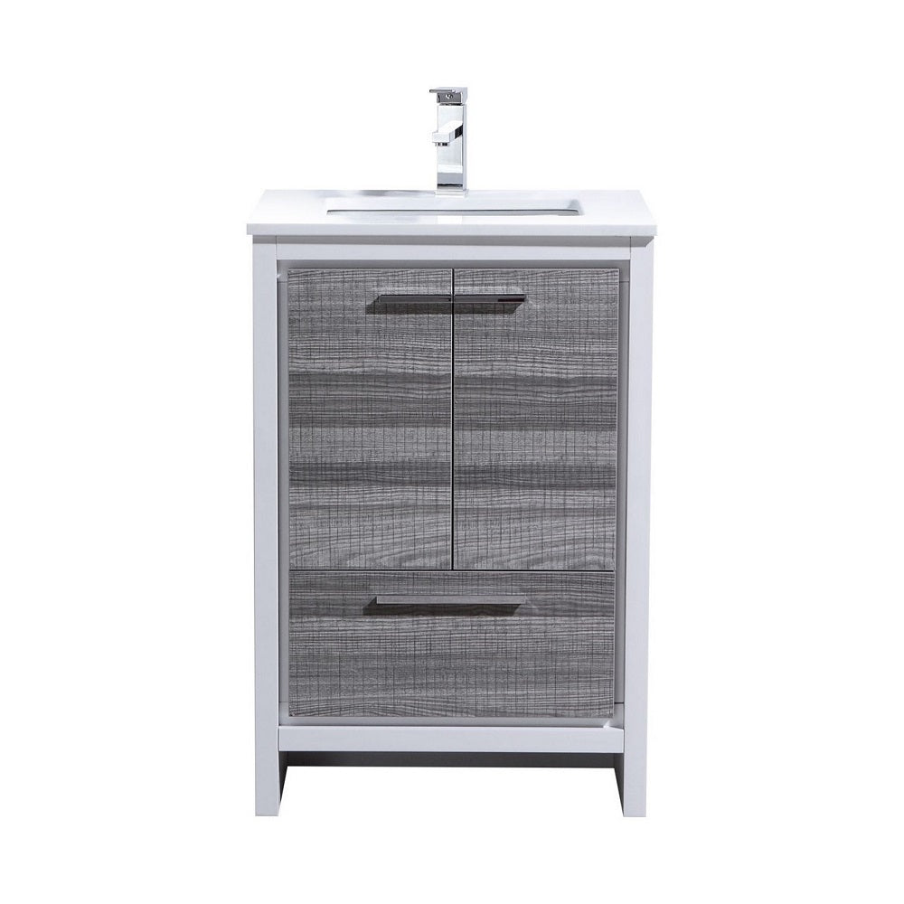 Dolce 24" Modern Bathroom Vanity with Quartz Counter-Top