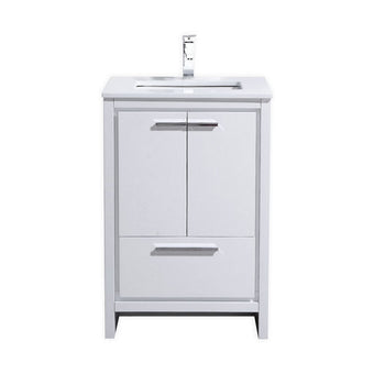 Dolce 24" Modern Bathroom Vanity with Quartz Counter-Top