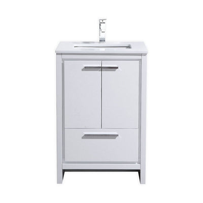Dolce 24" Modern Bathroom Vanity with Quartz Counter-Top