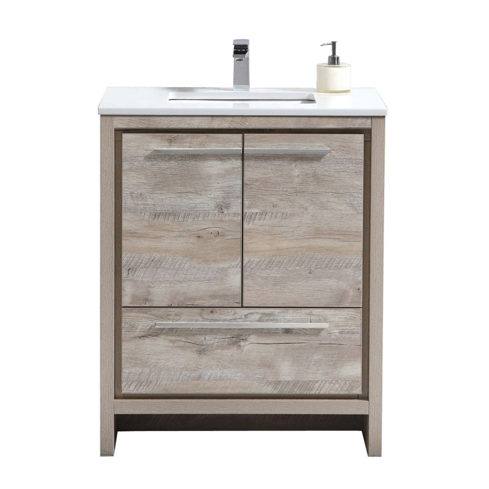 Dolce 30" Modern Bathroom Vanity with Quartz Counter-Top
