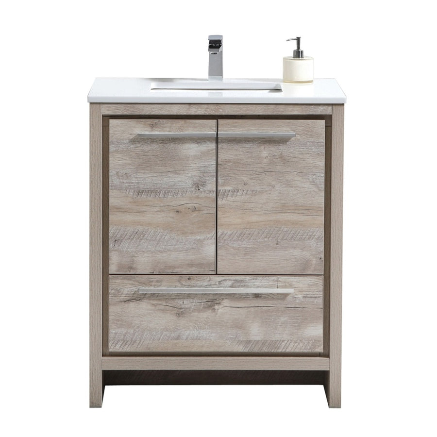 Dolce 30" Modern Bathroom Vanity with Quartz Counter-Top