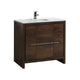 Dolce 36" Modern Bathroom Vanity with Quartz Counter-Top