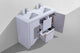 Dolce 60" Double Sink Modern Bathroom Vanity with Quartz Counter-Top