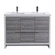 Dolce 48" Double Sink Modern Bathroom Vanity with Quartz Counter-Top