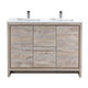 Dolce 60" Double Sink Modern Bathroom Vanity with Quartz Counter-Top