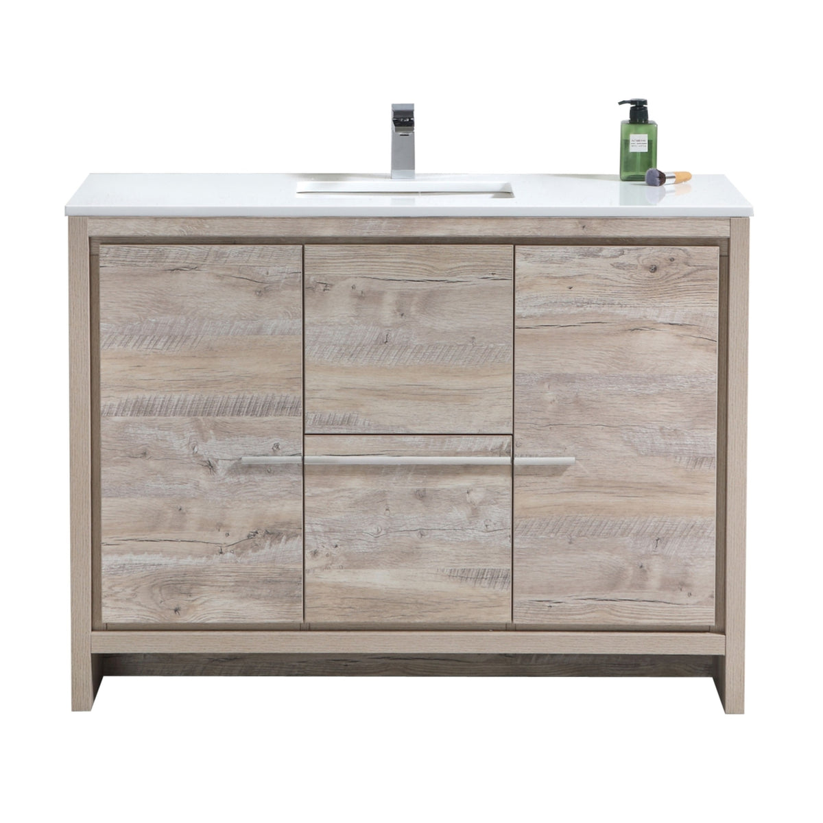 Dolce 48" Modern Bathroom Vanity with Quartz Counter-Top