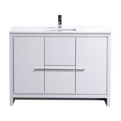 Dolce 60" Modern Bathroom Vanity with Quartz Counter-Top
