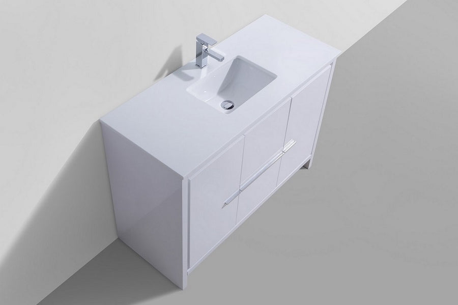 Dolce 48" Modern Bathroom Vanity with Quartz Counter-Top