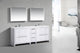 Dolce 82" Double Sink Modern Bathroom Vanity with Quartz Counter-Top