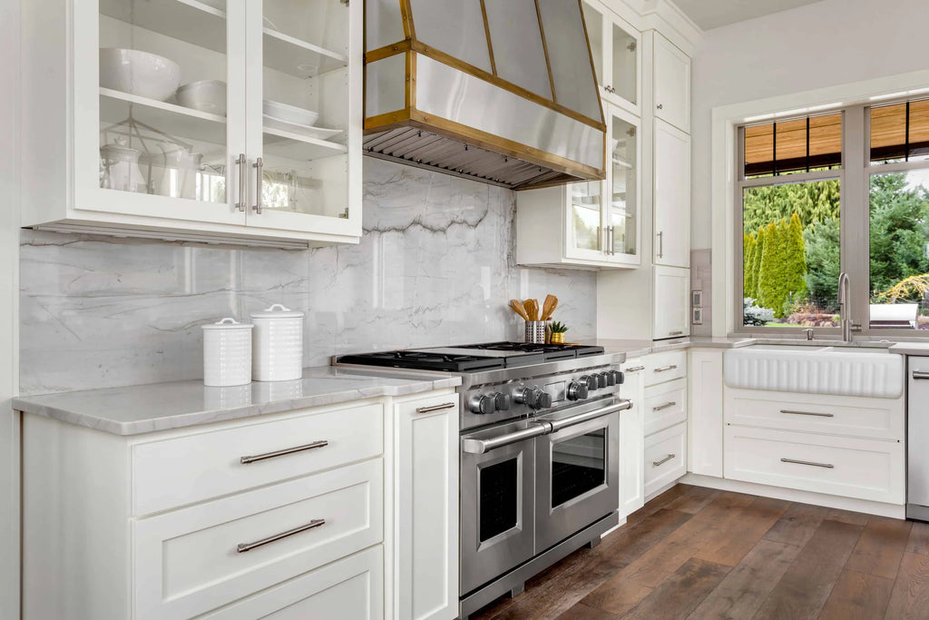 Emirald 33" x 18" Fire Clay Farmhouse Double Kitchen Sink