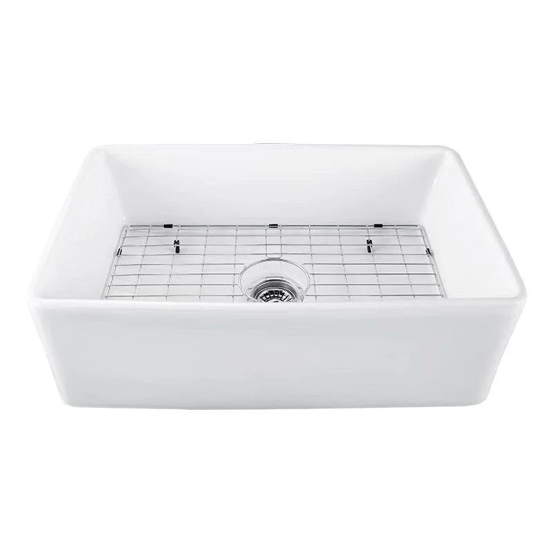 Envie 30" x 19" Fireclay Farmhouse Kitchen Sink