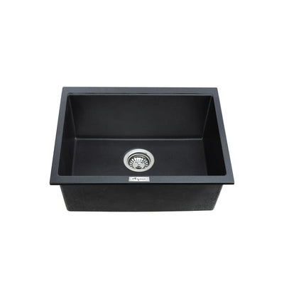 Euro 24" x 18" Under-Mount Granite Kitchen Sink Single Bowl