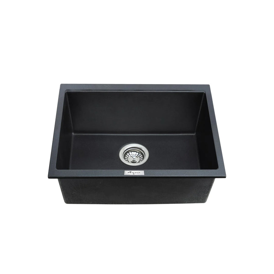 Euro 24" x 18" Under-Mount Granite Kitchen Sink Single Bowl