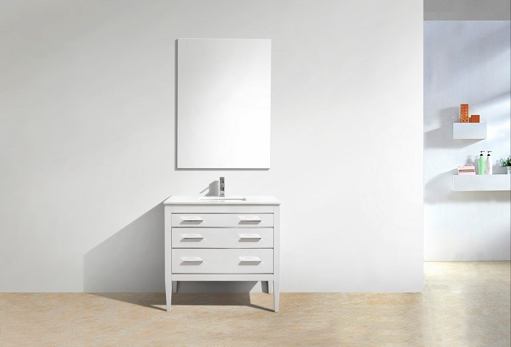 Eiffel 60" Double Sink Vanity with Quartz Countertop