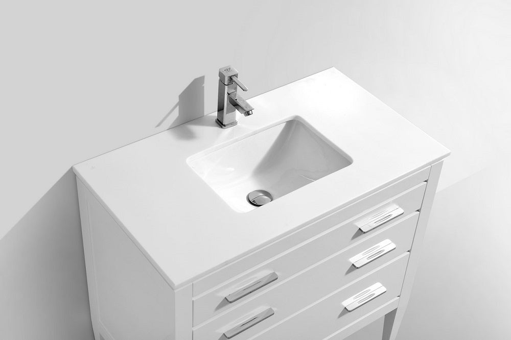 Eiffel 60" Double Sink Vanity with Quartz Countertop