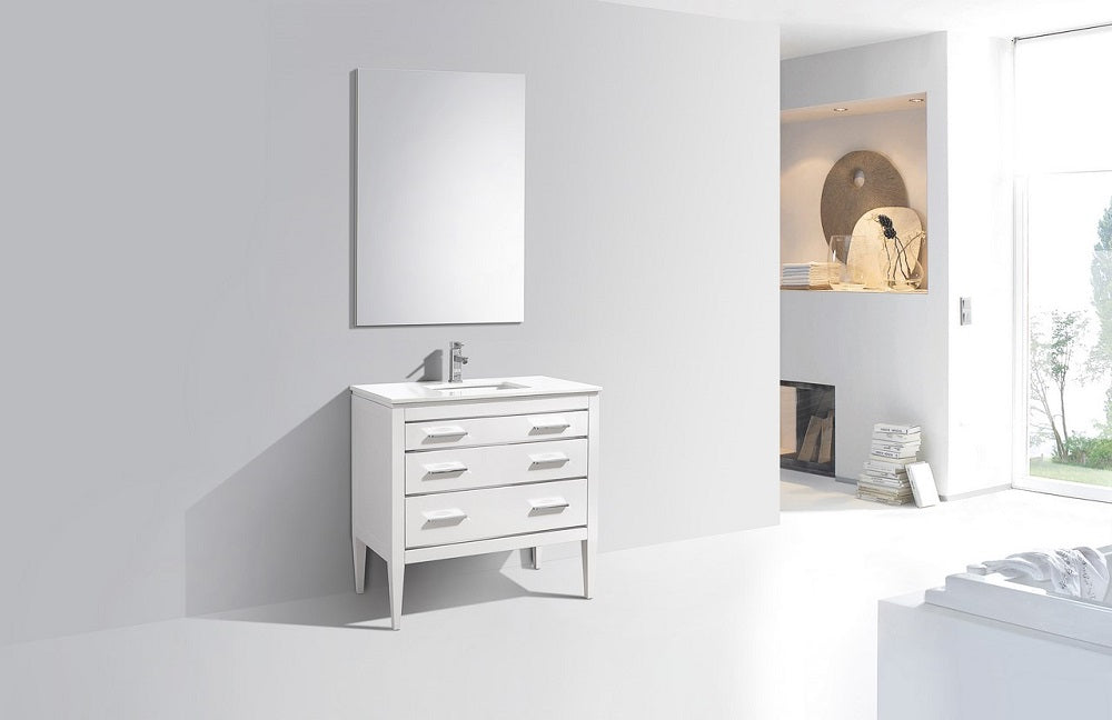 Eiffel 60" Double Sink Vanity with Quartz Countertop
