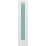 Frosted Glass 18-inch x 80-inch x 1-3/8-inch 1-Panel Interior Door Primed White With Tempered Glass