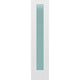 Frosted Glass 18-inch x 80-inch x 1-3/8-inch 1-Panel Interior Door Primed White With Tempered Glass