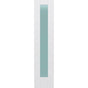 Frosted Glass 18-inch x 80-inch x 1-3/8-inch 1-Panel Interior Door Primed White With Tempered Glass