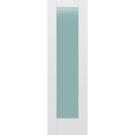 Frosted Glass 24-inch x 80-inch x 1-3/8-inch 1-Panel Interior Door Primed White With Tempered Glass