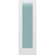 Frosted Glass 26-inch x 80-inch x 1-3/8-inch 1-Panel Interior Door Primed White With Tempered Glass