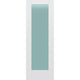 Frosted Glass 28-inch x 80-inch x 1-3/8-inch 1-Panel Interior Door Primed White With Tempered Glass