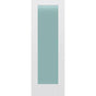 Frosted Glass 28-inch x 80-inch x 1-3/8-inch 1-Panel Interior Door Primed White With Tempered Glass