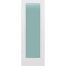 Frosted Glass 28-inch x 80-inch x 1-3/8-inch 1-Panel Interior Door Primed White With Tempered Glass