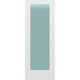 Frosted Glass 28-inch x 80-inch x 1-3/8-inch 1-Panel Interior Door Primed White With Tempered Glass