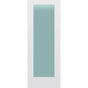 Frosted Glass 30-inch x 80-inch x 1-3/8-inch 1-Panel Interior Door Primed White With Tempered Glass